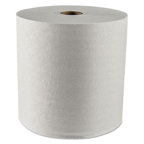 Hard Roll Paper Towels with Premium Absorbency Pockets, 1-Ply, 8" x 425 ft, 1.5" Core, White, 12 Rolls/Carton-(KCC01080)