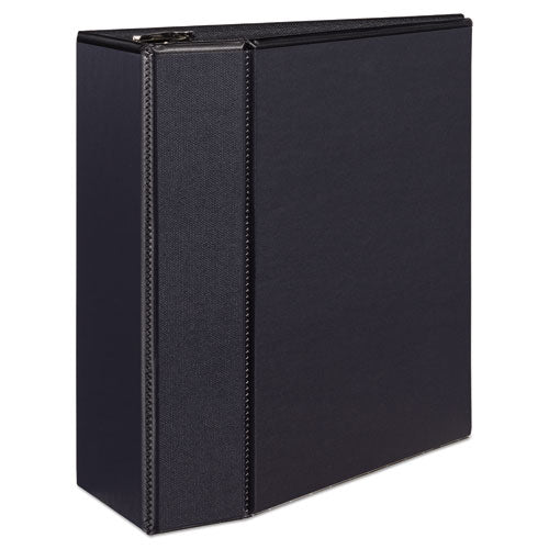 Durable View Binder with DuraHinge and EZD Rings, 3 Rings, 5" Capacity, 11 x 8.5, Black, (9900)-(AVE09900)