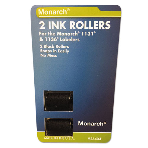 925403 Replacement Ink Rollers, Black, 2/Pack-(MNK925403)