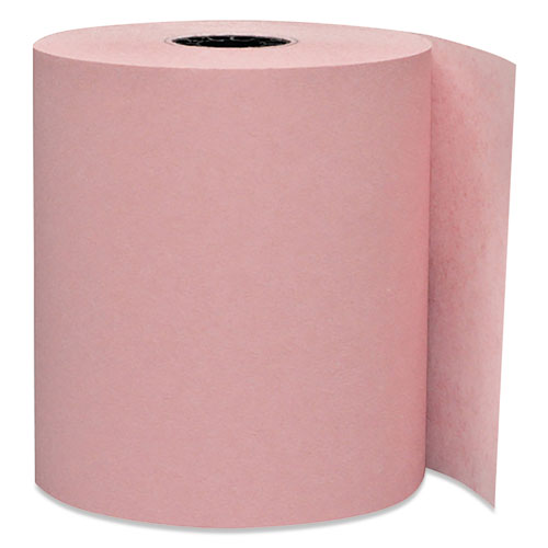 Direct Thermal Printing Paper Rolls, 0.45" Core, 3.13" x 230 ft, Pink, 50/Carton-(ICX90902269)