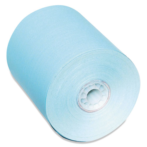 Direct Thermal Printing Paper Rolls, 0.45" Core, 3.13" x 230 ft, Blue, 50/Carton-(ICX90902270)