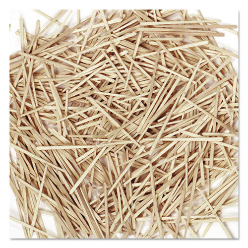 Flat Wood Toothpicks, Natural, 2,500/Pack-(CKC369001)