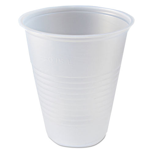 RK Ribbed Cold Drink Cups, 7 oz, Clear, 100 Bag, 25 Bags/Carton-(FABRK7)