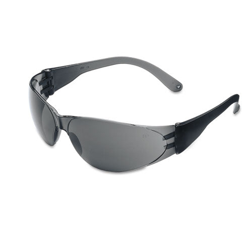Checklite Scratch-Resistant Safety Glasses, Gray Lens, 12/Box-(CRWCL112BX)