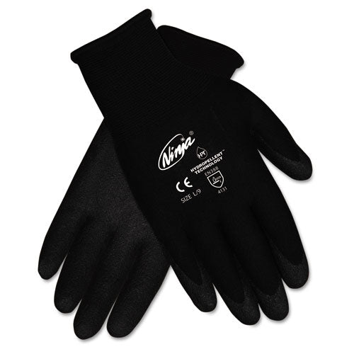 Ninja HPT PVC coated Nylon Gloves, Small, Black, Pair-(CRWN9699S)