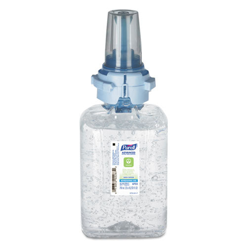Advanced Hand Sanitizer Green Certified Gel Refill, For ADX-7 Dispensers, 700 mL, Fragrance-Free, 4/Carton-(GOJ870304CT)
