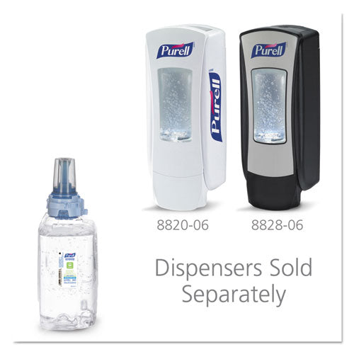 Advanced Hand Sanitizer Green Certified Gel Refill, For ADX-12 Dispensers, 1,200 mL, Fragrance-Free, 3/Carton-(GOJ880303CT)