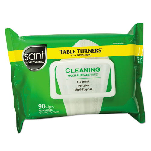 Multi-Surface Cleaning Wipes, 1-Ply, 11.5 x 7, Fresh Scent, White, 90 Wipes/Pack, 12 Packs/Carton-(NICA580FW)