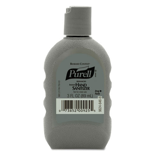 Biobased FST Rugged Portable Bottle Advanced Gel Hand Sanitizer, 3 oz, Lemon Scent, 24/Carton-(GOJ962424)
