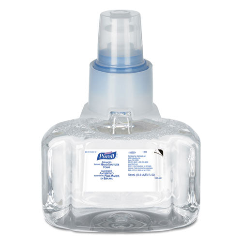 Advanced Hand Sanitizer Foam, For LTX-7 Dispensers, 700 mL Refill, Fragrance-Free, 3/Carton-(GOJ130503CT)