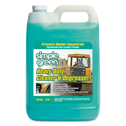 Heavy-Duty Cleaner and Degreaser Pressure Washer Concentrate, 1 gal Bottle, 4/Carton-(SMP18203)