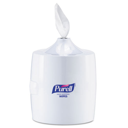 Hand Sanitizer Wipes Wall Mount Dispenser, 1,200/1,500 Wipe Capacity, 13.3 x 11 x 10.88, White-(GOJ901901)