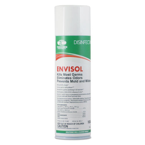 ENVISOL Aerosol Disinfecting Deodorizer, Neutral, 20 oz Aerosol Spray, 12/Carton-(TOL2660)