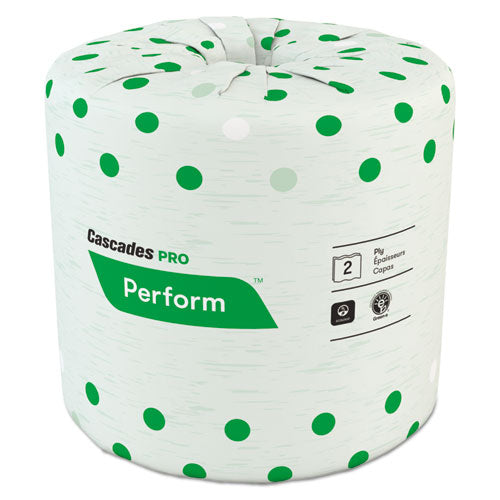 Perform Bathroom Tissue, Septic Safe, 2-Ply, White, 336 Sheets/Roll, 48 Rolls/Carton-(CSDB340)