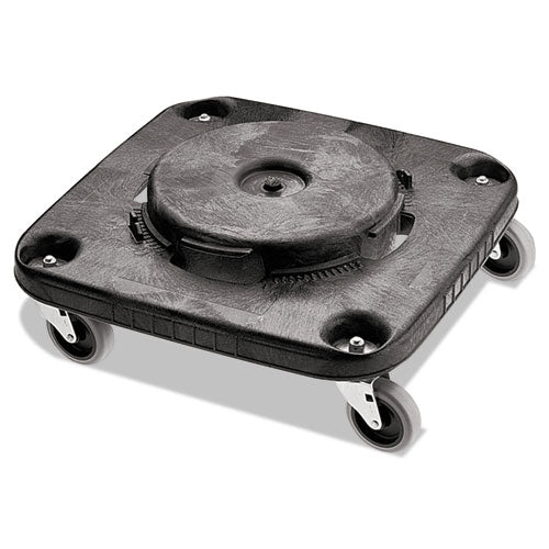 Brute Container Square Dolly, 250 lb Capacity, 17.25 x 6.25, Black-(RCP3530)