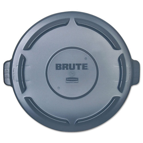 Vented Round BRUTE Lid, 24.5" Diameter x 1.5h, Gray-(RCP264560GY)