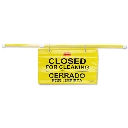 Site Safety Hanging Sign, 50 x 1 x 13, Multi-Lingual, Yellow-(RCP9S1600YL)