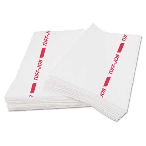 Tuff-Job S900 Antimicrobial Foodservice Towels, 12 x 24, White/Red, 150/Carton-(CSDW921)