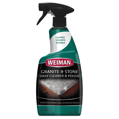 Granite Cleaner and Polish, Citrus Scent, 24 oz Spray Bottle, 6/Carton-(WMN109)