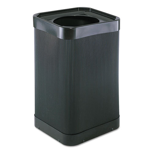 At-Your-Disposal Top-Open Receptacle, 38 gal, Polyethylene, Black-(SAF9790BL)