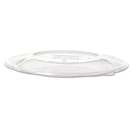 Salad Bowl Lids, Lids for 64 oz Squat Salad Bowls, 9.5" Diameter, Clear, Plastic, 300/Carton-(ECOEPSBS64LID)