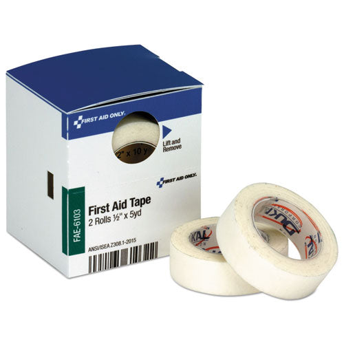 Refill for SmartCompliance General Business Cabinet, First Aid Tape, 1/2" x 5 yd, 2 Roll/Box-(FAOFAE6103)