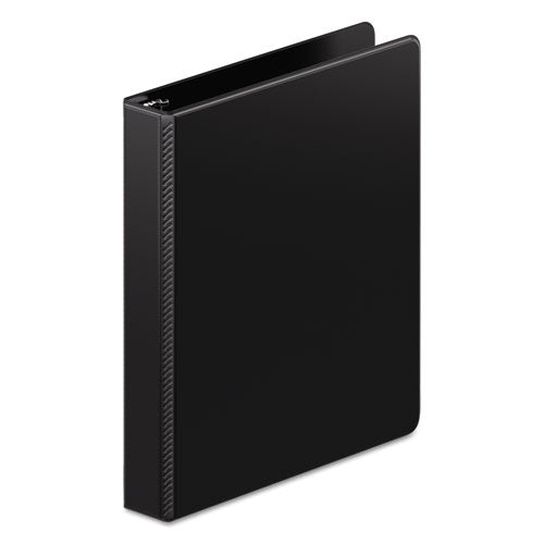 Heavy-Duty D-Ring Binder with Extra-Durable Hinge, 3 Rings, 1" Capacity, 11 x 8.5, Black-(WLJ38414B)