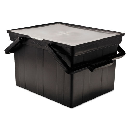 Companion Portable File, Letter/Legal Files, 17" x 14" x 11", Black-(AVTTLF2B)