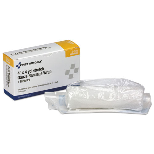 24 Unit ANSI Class A+ Refill, 4" x 4 yd Sterile Gauze Bandage-(FAO5800)