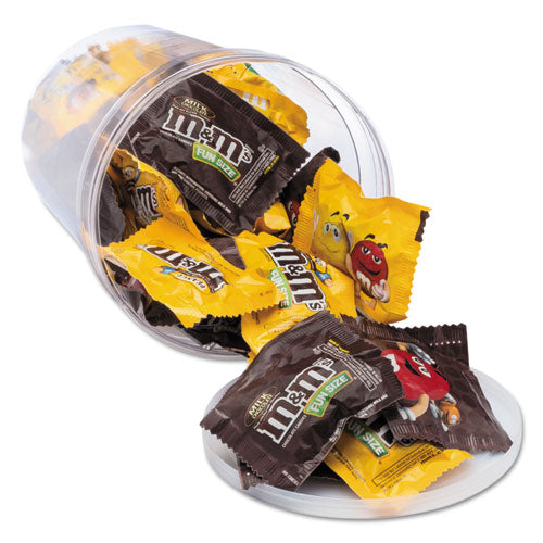 Candy Tubs, Chocolate and Peanut MandMs, 1.75 lb Resealable Plastic Tub-(OFX00066)