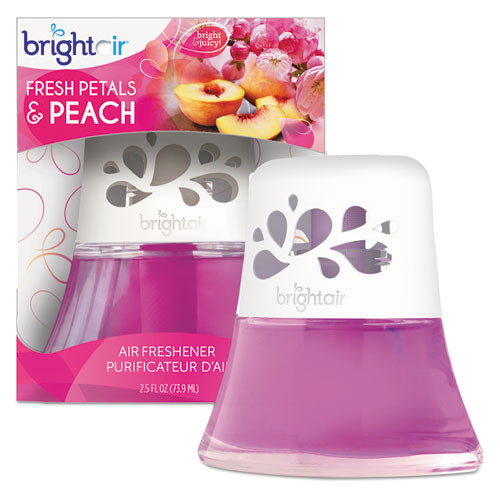 Scented Oil Air Freshener Diffuser, Fresh Petals and Peach, Pink, 2.5 oz-(BRI900134EA)