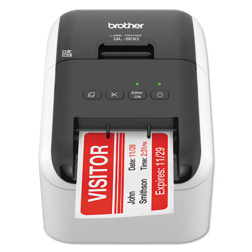 QL-800 High-Speed Professional Label Printer, 93 Labels/min Print Speed, 5 x 8.75 x 6-(BRTQL800)