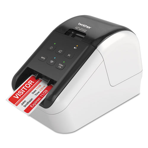 QL-810W Ultra-Fast Label Printer with Wireless Networking, 110 Labels/min Print Speed, 5 x 9.38 x 6-(BRTQL810W)