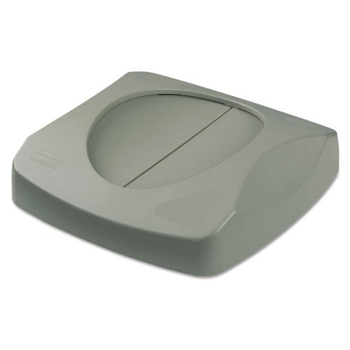 Untouchable Square Swing Top Lid, 16w x 16d x 4h, Gray-(RCP268988GRA)