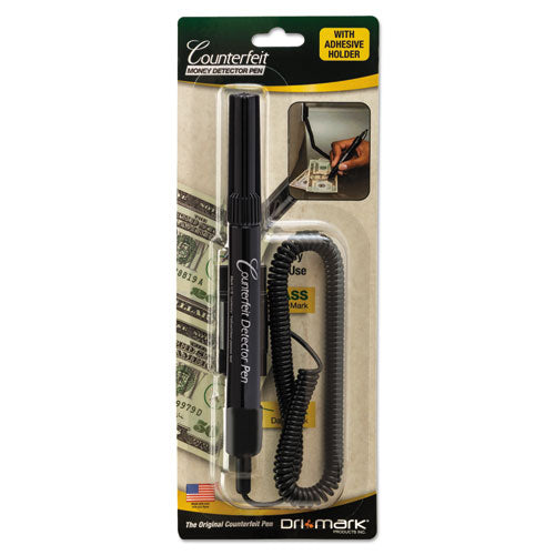 Smart-Money Counterfeit Bill Detector Pen with Coil and Clip, U.S. Currency-(DRI351BCL)