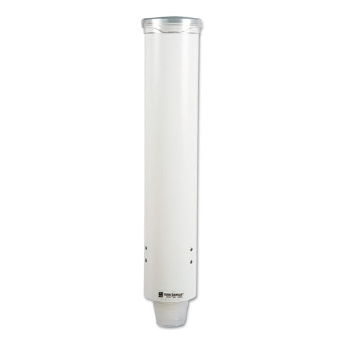 Small Pull-Type Water Cup Dispenser, For 5 oz Cups, White-(SJMC4160WH)