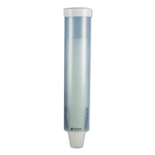 Adjustable Frosted Water Cup Dispenser, For 4 oz to 10 oz Cups, Blue-(SJMC3165FBL)