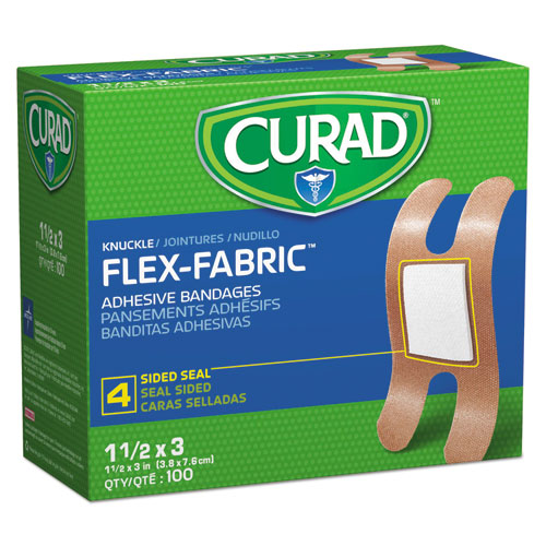Flex Fabric Bandages, Knuckle, 1.5 x 3, 100/Box-(MIINON25510)