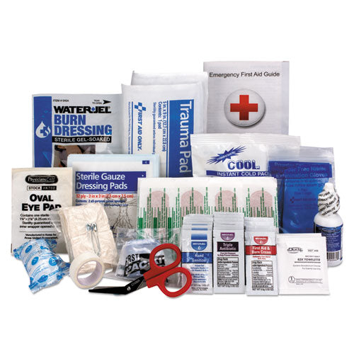 ANSI 2015 Compliant First Aid Kit Refill, Class A, 25 People, 89 Pieces-(FAO90583)