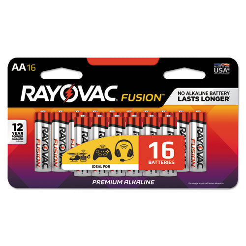 Fusion Advanced Alkaline AA Batteries, 16/Pack-(RAY81516LTFUSK)