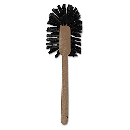 Commercial-Grade Toilet Bowl Brush, 17" Handle, Brown-(RCP6320)