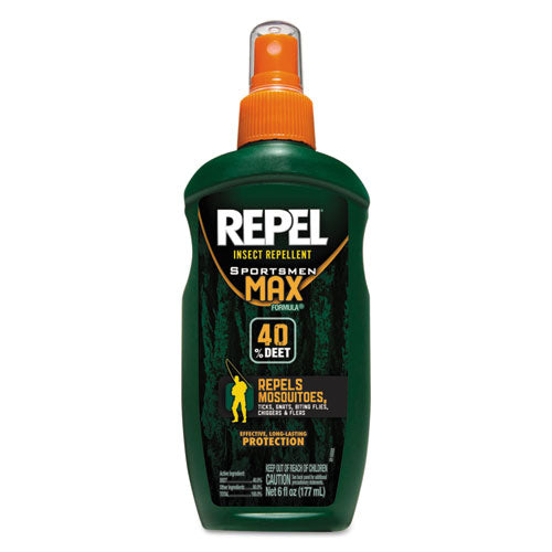 Repel Insect Repellent Sportsmen Max Formula Spray, 6 oz Spray, 12/Carton-(DVOCB941013)