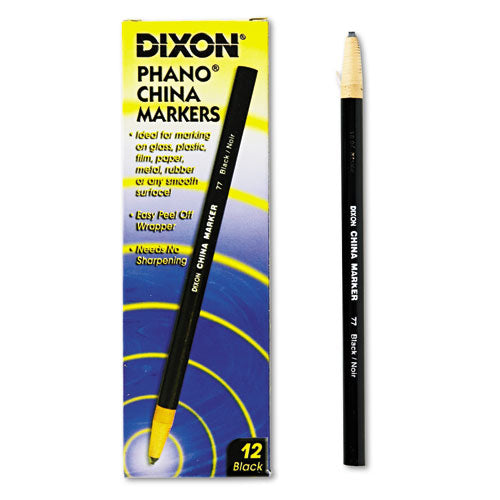 China Marker, Black, Dozen-(DIX00077)