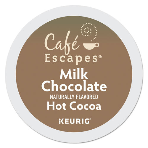 Cafe Escapes Milk Chocolate Hot Cocoa K-Cups, 24/Box-(GMT6801)