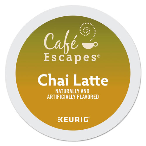 Cafe Escapes Chai Latte K-Cups, 96/Carton-(GMT6805CT)