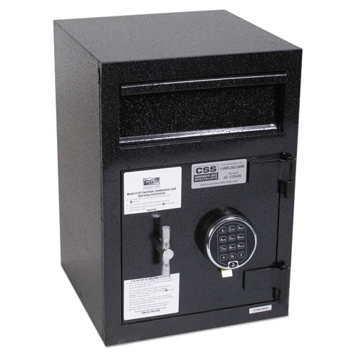 Depository Security Safe, 0.95 cu ft, 14 x 15.5 x 20, Black-(FIRSB2014BLEL)