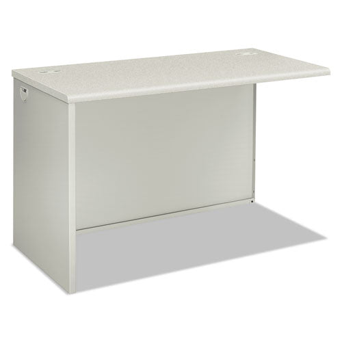 38000 Series Return Shell, Left, 31.75w x 53.19d x 3.75h, Silver Mesh/Light Gray-(HON38944LB9Q)