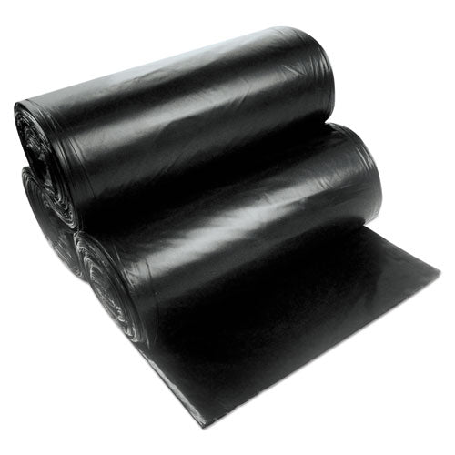 Linear Low Density Can Liners with AccuFit Sizing, 23 gal, 1.3 mil, 28" x 45", Black, 20 Bags/Roll, 10 Rolls/Carton-(HERH5645PKR01)