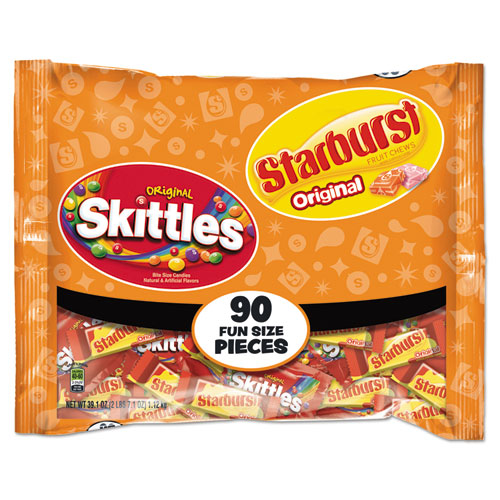Skittles/Starburst Fun Size, Variety, Individually Wrapped-(SKT34777)