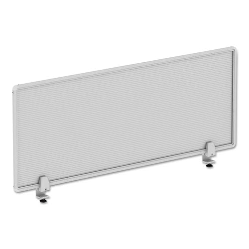 Polycarbonate Privacy Panel, 47w x 0.5d x 18h, Silver/Clear-(ALEPP4718)